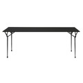 Officina Outdoor rechteckiger Tisch / 200 x 90 cm - Tischplatte aus Stahl - Magis schwarz en metall