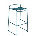 Surprising Barhocker / Metall - H 78 cm - Fermob blau en metall