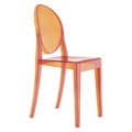 KARTELL - Stuhl VICTORIA-GHOST - Kunststoff - E / orange - 38/49/91 cm