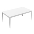 Zef INDOOR rechteckiger Tisch / 180 x 90 cm - Matière Grise weiß en metall