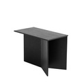 Slit Wood Beistelltisch / Länglich - 49,5 x 27,5 x H 35,5 cm / Holz - Hay schwarz en holz