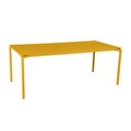 Calvi rechteckiger Tisch / 195 x 95 cm - Aluminium / 10 bis 12 Personen - Abnehmbare Platte - Fermob gelb en metall