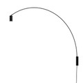 Fox Wandleuchte mit Stromkabel / LED - L 150 cm / Drehbar & ausrichtbar - Nemo schwarz en metall