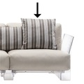 Kissen / 48 x 48 cm - Kartell grau en textil
