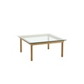 Kofi Couchtisch / 80 x 80 cm - Glas & Holz - Hay holz natur en glas