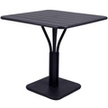 Luxembourg quadratischer Tisch / 80 x 80 cm - Fuß mittig - Fermob grau en metall
