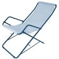 Bahama Liege / zusammenklappbar - Emu blau en metall/textil