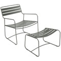 Surprising Lounger Set Sessel & Fußstütze - Fermob grün/grau en metall