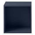 Muuto, Stacked 2.0 Regal / Medium quadratisch 43x43 cm/ Mit Rückwand - Muuto blau en holz
