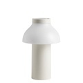 Kabellose, wiederaufladbare Außenlampe PC Portable plastikmaterial weiß beige / outdoorgeeignet - Aufladen über USB-Port - Hay beige en plastikmaterial