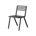 Stapelbarer Stuhl 19 Outdoors metall schwarz / Aluminium - NINE schwarz en metall