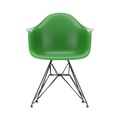 DAR - Eames Plastic Armchair Sessel / (1950) - Schwarze Beine - Vitra grün en plastikmaterial