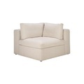 Sofa modulierbar Mellow textil weiß / Eckelement - Ethnicraft weiß en textil