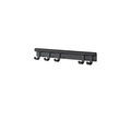 Coil Wandgarderobe / L 60 cm - Metall - Muuto schwarz en metall