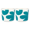 Leikko Kaffeetasse / Sans anse - Set de 2 - Marimekko blau en keramik
