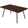 Luxembourg rechteckiger Tisch / für 6 bis 8 Personen - 165 x 100 cm - Fermob orange en metall