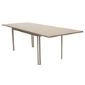 Costa Ausziehtisch / L 160 bis 240 cm - 6 bis 10 Personen - Fermob braun/beige en metall