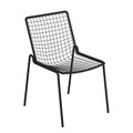 Rio R50 Stapelbarer Stuhl / Metall - Emu schwarz en metall