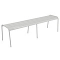 Monceau XL Bank / L 160 cm - 3- bis 4-Sitzer - Fermob grau/silber/metall en metall