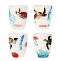 & klevering, Océan Becher / 4er Set - Porzellan - & klevering bunt en keramik