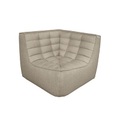 N701 Eckkaminsessel / Stoff - Ethnicraft beige en textil