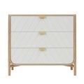 Marius Kommode / L 100 cm x H 90 cm - Hartô grau/holz natur en holz