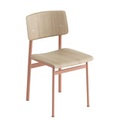 Loft Stuhl / Holz & Metall - Muuto rosa/holz natur en holz