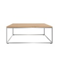 Couchtisch Thin holz natur / Eiche massiv & Metall 80 x 80 cm - Ethnicraft holz natur en holz