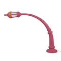 Street Lamp Outdoor Stehleuchte / Kunstharz - L 242 x H 190 cm - Seletti rosa en plastikmaterial