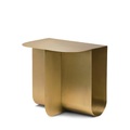 Mass Beistelltisch / 40 x 30 cm - Metall / integrierter Zeitungsständer - Northern gold/metall en metall