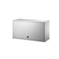String® System Kiste / 1 hochklappbare Tür - L 78 x P 30 cm - String Furniture grau en holz