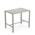 Nova hoher Tisch / 120 x 80 cm x H 105 cm - Stahl - Emu grau en metall