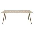 Luxembourg rechteckiger Tisch rechteckig - 8 Personen - L 207 cm - Fermob braun/beige en metall