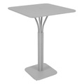 Luxembourg Stehtisch 80 x 80 x H 105 cm - Fermob grau/silber/metall en metall