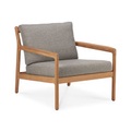 Ethnicraft, Jack Outdoor Gepolsterter Sessel / Teakholz & Stoff - Ethnicraft braun/beige en textil/holz