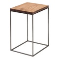 Slim Irony Couchtisch / 31 x 31 x H 46 cm - Zeus holz natur en metall/holz
