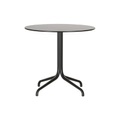 Belleville OUTDOOR Runder Tisch / Ø 79,6 cm - Massivlaminat - Vitra schwarz en holz