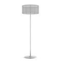 La Lampe Padère LED Solarleuchte / Hybrid und mit Netzverbindung - Solaraufladung + USB-Dock - Maiori weiß en metall/textil