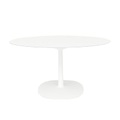 Multiplo indoor/outdoor - Runder Tisch Steinzeug in weiss / Ø 118 cm - Kartell weiß en keramik/stein