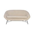 Sofa Barrow textil weiß / L 141 cm - Ethnicraft weiß en textil