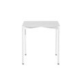 Fromme quadratischer Tisch / Aluminium - 70 x 70 cm - Petite Friture weiß en metall