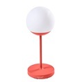 Mooon! Lampe ohne Kabel / H 63 cm - Bluetooth - Fermob rosa/orange en metall