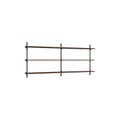 Regal Wall Shelving ? ws.65.2 holz braun / B 162 x H 65 cm x Prof. 17,5 cm - MOEBE braun en holz