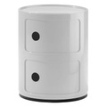 Kartell-Componibili Aufbewahrung 2-Fach, Weiss