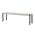 Betty TK5 Bank / L 157 cm - Leinengurte - &tradition schwarz en textil/holz