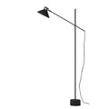 Frandsen-MR Floor Lamp, Matt Black/Antique Brass