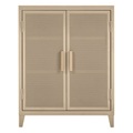 Tolix, Vestiaire bas Perforé Ablage niedriger Kleiderschrank / Lochblech & Eichenholz - Tolix beige en metall