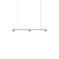 Pendelleuchte Hat Linear Small metall grau / L 115 cm - Normann Copenhagen grau en metall