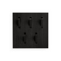 Ethnicraft, Utilitile Wandgarderobe / 5 klappbare Garderobenhaken - 40 x 40 cm / Eiche - Ethnicraft schwarz en holz