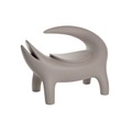 SLIDE, Kroko Sitzkissen / L 110 cm - Polyethylen - Slide grau en plastikmaterial